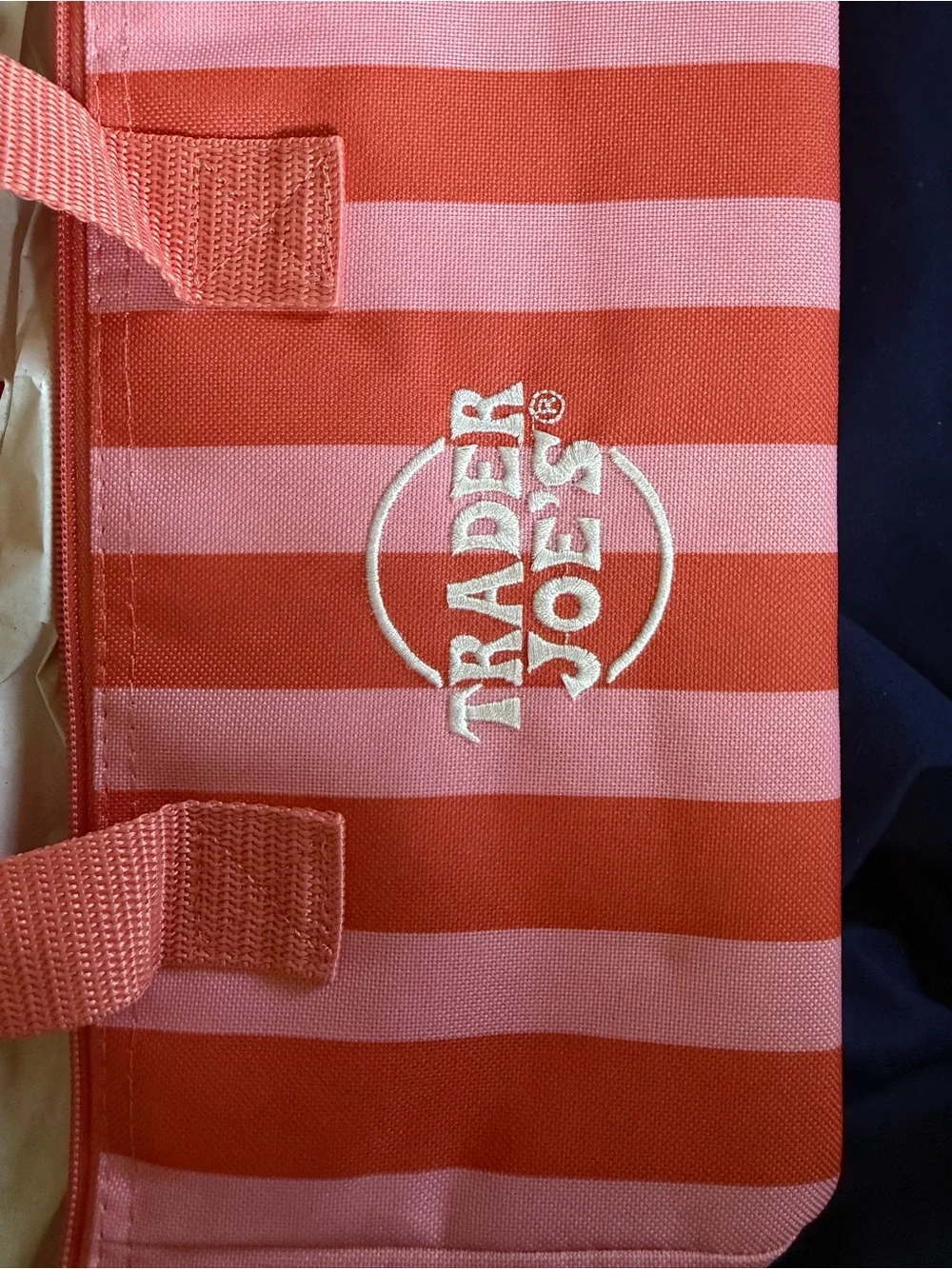 🩷Trader Joe’s Summer Edition Striped Pink & Red Mini Insulated 1 DAY SALE 🔴🇺🇸